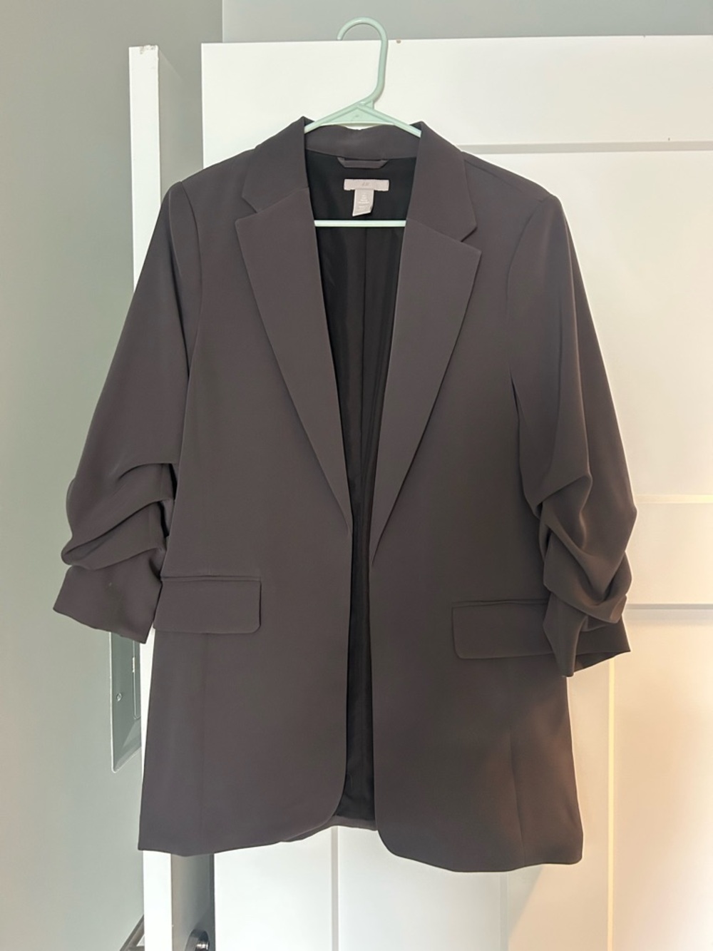 H&M Charcoal Open-Front Blazer